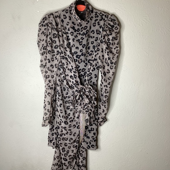 Marianna Senchina Animal Print Dress XS - Picture 4 of 14